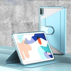 Per Huawei MatePad 10.4 Clear 360 Rotation Stand Custodia per tablet in pelle intelligente (Baby Blue)