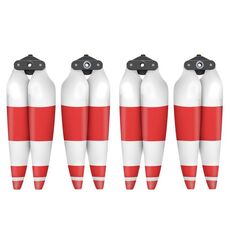Per DJI Air 3 Sunnylife 8747F Eliche a sgancio rapido a basso rumore, stile: 2 coppie rosso bianco