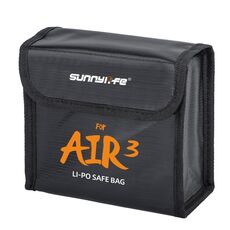 Per DJI Air 3 Sunnylife Batteria Custodia sicura antideflagrante Borsa protettiva Li-Po per batterie 3 pezzi