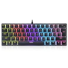 HXSJ L700 Tastiera meccanica cablata RGB 61 copritasti Pudding (nero)