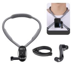 RUIGPRO Lazy Neck Bracket POV View Mount con fibbia J-Hook