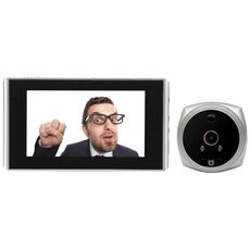 N7 Schermo da 4,5 pollici 1080P HD Visione notturna Rilevazione movimento Smart Cat Eye Campanello video (bianco)