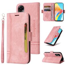 Per OPPO A78 4G BETOPNICE Custodia in pelle con fibbia a doppio lato (rosa)