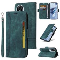 Per OPPO Reno10 5G Global/Reno10 Pro 5G Global BETOPNICE Custodia per telefono in pelle con fibbia a doppio lato (verde)