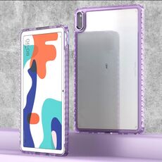 Custodia per tablet antiurto in acrilico trasparente per Huawei MatePad 10.4 (viola)