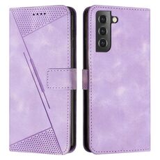 Custodia in pelle per Samsung Galaxy S22+ 5G Dream Triangle con cordino (viola)