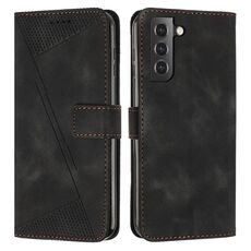 Custodia in pelle per Samsung Galaxy S22+ 5G Dream Triangle con cordino (nero)