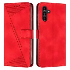 Custodia in pelle per Samsung Galaxy S23 FE 5G Dream Triangle con cordino (rosso)