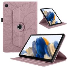 Per Lenovo Tab M10 Plus 10.6 3rd Gen Tree Life Custodia per tablet in pelle con rotazione goffrata (oro rosa)