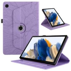 Per Lenovo Tab M10 Plus 10.6 3rd Gen Tree Life Custodia per tablet in pelle con rotazione in rilievo (viola)