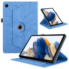 Per Lenovo Tab M10 Plus 10.6 3rd Gen Tree Life Custodia per tablet in pelle con rotazione in rilievo (blu)