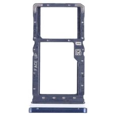 Per Motorola Moto G Play 2021 Vassoio scheda SIM + Vassoio scheda Micro SD (blu)