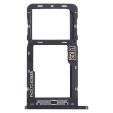 Per Motorola Moto G7 Power Vassoio per scheda SIM + Vassoio per scheda Micro SD (Nero)