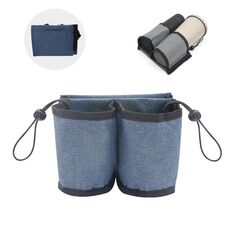 Portabicchieri per bevande portatili per valigie multifunzionali da 2 pezzi (blu reale)