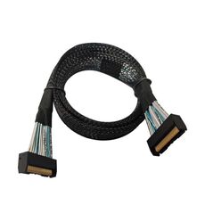 32G Transfer PCIE5.0 Slim SAS MCIO 74P al server MCIO 74P Cablaggio di rotazione ad alta velocità 0,7 m