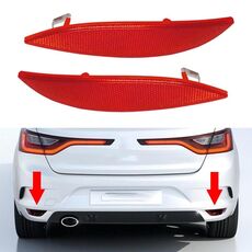 1 Coppia Per Renault Megane MK3 2008-2013 Auto Paraurti Posteriore Riflettore di Luce 265650004R 3805/265600004R 3804