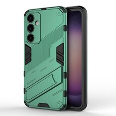 Per Samsung Galaxy S23 FE 5G Punk Armor 2 in 1 PC + Custodia per telefono antiurto in TPU con supporto invisibile (verde)