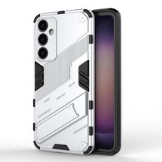 Per Samsung Galaxy S23 FE 5G Punk Armor 2 in 1 PC + custodia per telefono antiurto in TPU con supporto invisibile (bianco)