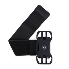 Borsa da braccio sportiva per cellulare con cinturino da polso ampio rimovibile a quattro artigli Borsa da braccio sportiva per telefono da 4,5-7 pollici (Nero)