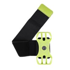 Quattro artigli ampio braccio girevole rimovibile cinturino da polso borsa per cellulare borsa sportiva da braccio (verde fluorescente)