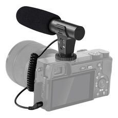 Registrazione video Microfono per registrazione conferenza mobile con telecamera live (nero)
