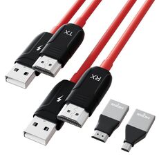THT-020-8 Set condivisione schermo wireless con trasmettitore HDMI 4 in 1 (nero)