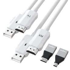 THT-020-8-1 Set condivisione schermo wireless con trasmettitore HDMI 4 in 1 (bianco)