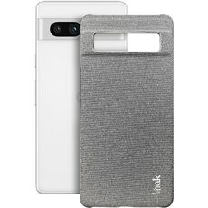 Per Google Pixel 7a serie imak Ruiyi Texture in tessuto PU + custodia per telefono PC (grigio chiaro)