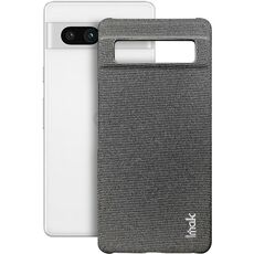 Per Google Pixel 7a serie imak Ruiyi Texture in tessuto PU + custodia per telefono PC (grigio scuro)