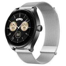 Per Huawei Watch Buds Milan doppio cinturino magnetico in maglia di acciaio (argento)