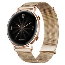 Per Huawei Watch GT 2e / GT 42mm/46mm cinturino Milano con doppia maglia magnetica in acciaio (oro rosa)