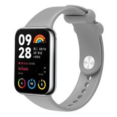 Per cinturino in silicone con fibbia inversa tinta unita Xiaomi Mi Band 8 Pro (grigio)