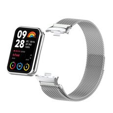 Per cinturino per orologio in maglia metallica magnetica Xiaomi Mi Band 8 Pro Milan (argento)