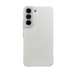 Per Samsung Galaxy S22+ 5G Custodia rigida in pelle per PC con olio all-inclusive (bianca)