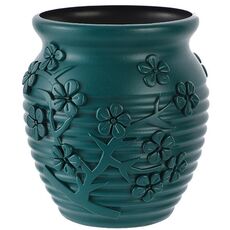 Vaso idroponico in PE per la casa, contenitore per composizioni floreali bagnate e secche (blu mare)