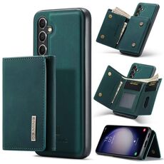 Per Samsung Galaxy S23 FE 5G DG.MING Serie M1 Portafoglio multi-carta 3 pieghe + Custodia magnetica per telefono (Verde)