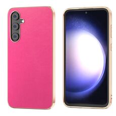 Per Samsung Galaxy S23 FE 5G Nano Galvanotecnica Haze Texture PU Custodia per telefono (Rosso)