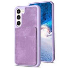 Per Samsung Galaxy S23+ 5G BF28 Custodia per telefono con sacchetto di carta satinato con supporto (viola)
