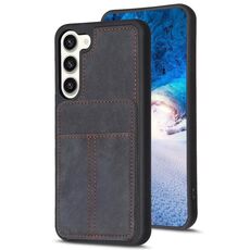 Per Samsung Galaxy S23+ 5G BF28 Custodia per telefono con sacchetto di carta satinato con supporto (nero)