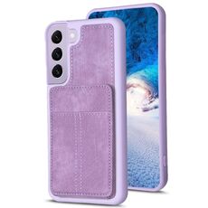 Per Samsung Galaxy S22+ 5G BF28 Custodia per telefono con sacchetto di carta satinato con supporto (viola)