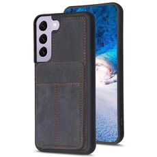 Per Samsung Galaxy S22+ 5G BF28 Custodia per telefono con sacchetto di carta satinato con supporto (nero)