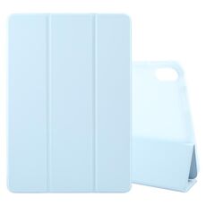 Per Huawei MatePad 2023 / Air 11.5 Custodia tablet in pelle 3 pieghevoli in tinta unita (blu ghiaccio)