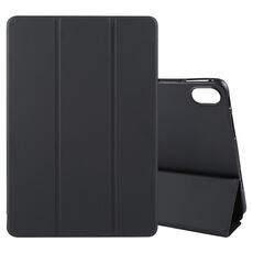 Custodia per tablet in pelle pieghevole a tinta unita per Huawei MatePad 2023 / Air 11.5 (nera)