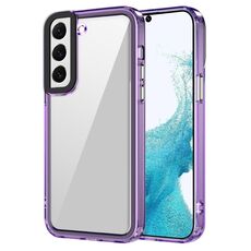Per Samsung Galaxy S22+ 5G Custodia per telefono antiurto in acrilico trasparente + TPU (viola trasparente)