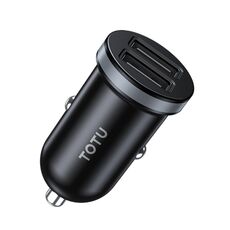 Caricatore per auto con doppia porta USB-A TOTU CC-3 2.1A (grigio)