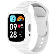 Per Redmi Watch 3 cinturino in silicone attivo integrato completamente chiuso (bianco)