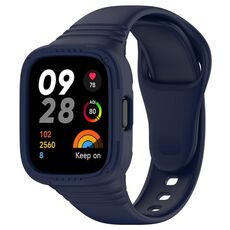 Per Redmi Watch 3 cinturino in silicone integrato completamente chiuso (blu inchiostro)