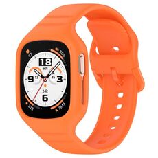 Per Honor Watch 4 cinturino in silicone integrato completamente chiuso (arancione)