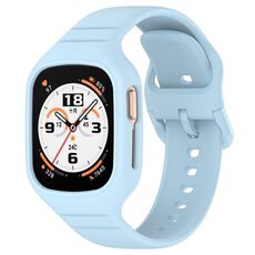 Per Honor Watch 4 cinturino in silicone integrato completamente chiuso (azzurro)