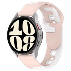 Per cinturino in silicone bicolore GarminMove Trend da 20 mm (rosa + bianco)